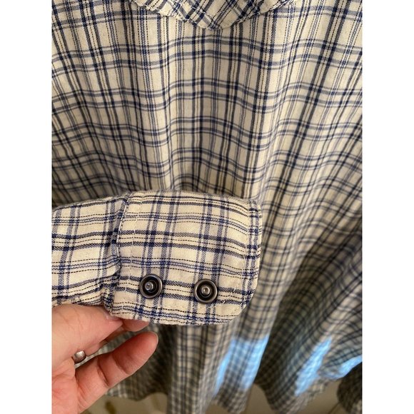 Lucky Brand Mens Xl Pearl Snap L/S Classic Fit Plaid Western Shirt $79 Nwt - Picture 8 of 10